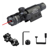 Laser Verm Mira Trilho 20mm Cano Universal Rifle Caça