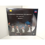 Laserdisc Carreras Domingo E Pavarotti In Concert Lacrado