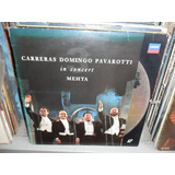 Laserdisc Carreras Domingo Pavarotti Conservado