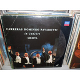 Laserdisc Domingos Carreras Pavarotti Importado Raro