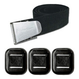 Lastro Para Mergulho Kit 3 Lastros G Cinto Fivela Inox