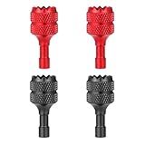 Lasuroa 4pcs Drone Control Sticks Mini Joystick Replacement Drone Controller Thumb Sticks Drone Joystick Compatible With DJI Mini 3 Pro DJI RC Smart Controller Accessories Parts Red Black