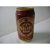 Lata Antiga Alúminio Cerveja Skol Bock Ano 1996 