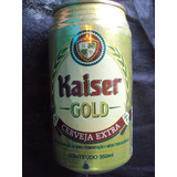 Lata Antiga Cerveja Kaiser Gold