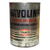 Lata Antiga De Óleo Havoline Texaco Colecionável 1980 Vazia