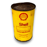 Lata De Graxa Lubrificante Shell Antiga Cheia Coleção
