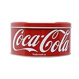 Lata Em Metal Redonda Coca Cola Drink In Bottle Vermelho 17 X 17 X 7 Cm
