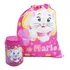 Lata + Mochila Saco Gata Marie Disney Linda