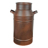 Latão De Leite Decorativo Aço Cortem Galvanizado 34 Cm