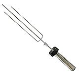 LAURINDO S Espeto Giratório A Pilha Inox Regulável 50 A 65cm Churrasco