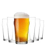 Lav Conjunto De Copos De Cerveja De 16 X 48 Ml Copos De Cerveja Tradicionais Britânicos Copos De Cerveja Transparentes Para Artesanato Grande Fácil Empilhamento Sem Chumbo E Opção De Presente