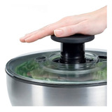 Lava E Seca Saladas 5 Litros Em Aço Inox Oxo