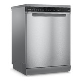 Lava louças Blf61ar Smart Sensor 15 Serviços Inox Brastemp Cor Cinza 127v