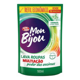 Lava Roupas Liquido Mon Bijou Verde Multiação Refil 900ml