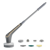 Lavador De Chuveiro Elétrico Spin Scrubber Ipx7 Com 7 Replac