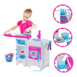 Lavanderia De Brinquedo Sai Água E Com Tabua De Passar