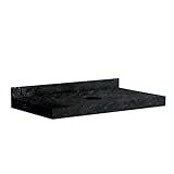 Lavatório Em Porcelanato Para Banheiro 80cm Para Cuba De Apoio Blu Black