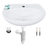 Lavatório Sem Coluna Sabará Cerâmica Kit Instalação Icasa