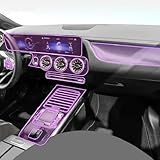 LAVIYE Película Interior Do Carro Painel De Instrumentos Shift Console Central Anti Risco Transparente TPU PPF Para Mercedes Benz EQA 2021 2023