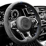 LAYGU Capa De Volante De Camurça De Couro De Carro Para VW Golf 7 GTI Golf R MK7 VW Polo GTI Scirocco 2015 2016 Acessórios