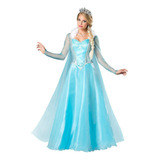 Lazhu Vestido Princesa Elsa Para Adultos