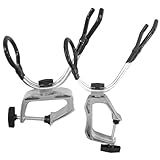 LBW Suporte Para Vara De Pesca De Barco Suporte Para Vara De Pesca De 360 Graus Ajustável Braçadeira De Dupla Utilização No Suporte De Haste Para Barco Ferramenta De Equipamento De Pesca De Liga De Al