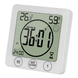 Lcd Banheiro Relogio De