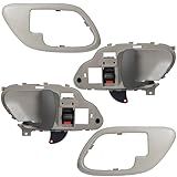 Lcyolada Par De Maçaneta Interna Com Moldura Cinza Para Chevy GMC C1500 C1500 C2500 C3500 K1500 K1500 K2500 K3500 Suburban Tahoe Yukon Caminhonete Suburban Tahoe Yukon