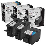 LD Produtos Compatíveis Kodak 30 30XL Conjunto De 3 Cartuchos De Tinta De Alto Rendimento 2 Pretos 1550532 E 1 Cor 1341080 Para Uso Em ESP 1 2 3 2 3 2S C110 C310 C315 2150 2170 E Hero
