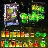 LDomet Magic Potions Craft Kit For Kids - Mix 20 Glow Witch Potion Bottles- Fairy Magic Potions Making Kit - Christmas Decorations Birthday Gifts For Girls Boys 6 7 8 9 10-