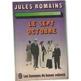 Le Sept Octobre De Jules Romains Pela Flammarion (1958)