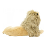 Leão De Pelúcia Deitado 70cm Realista Fofy Toys