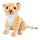 Leão De Pelúcia Realista Leãozinho 25cm Filhote Safari Nicho