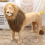 Leão Gigante De Pelúcia Realista Rei Leão 110cm