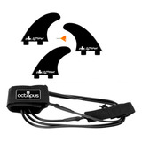 Leash 6 Prancha Surf 2 Giradores Quilhas M5 Skyf