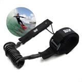 Leash Bodyboard Strep Surf Cordinha Bíceps Braço Soul Fins Cor Preto