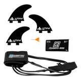 Leash Prancha De Surf 6 Parafina 80g Jogo De Quilhas M3