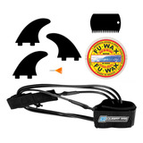 Leash Surf 6 x 6 5mm Quilhas Surf Parafina Fu Wax