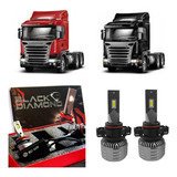 Led Black Diamond 9000l 6500k Caminhão Scania Serie 5 Pgr