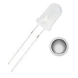 Led Difuso Branco 5mm   Kit Com 10 Unidades