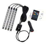 Led Neon Rgb Luz Interno C controle Acessórios Carro Tuning