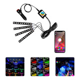 Led Neon Rgb Luz Interno C controle Acessórios Carro Tuning
