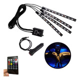 Led Neon Rgb Luz Interno C controle Acessórios Carro Tuning