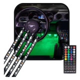 Led Neon Rgb Luz Interno C controle Acessórios Tuning Carro