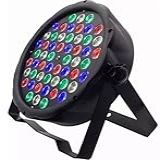 LED PAR Refletor Strobo Rítmico 54 Leds Rgb 150w DMX Dj Iluminação Festa Balada Painel Digital Canhão De Luz Slim Bivolt RGBW