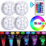 Led Piscina Decorativa Com Remoto 4pcs