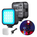 Led Rgb Bicolor Compact Litemons Godox 6w P Foto E Video Cor Da Estrutura Preto 5v