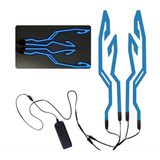 Led Sinalização Adesivo3m Capacete Motocicleta Moto Ciclista