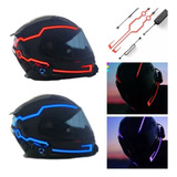 Led Sinalização Adesivo3m Capacete Motocicleta Moto Ciclista