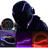 Led Sinalização Adesivo3m Capacete Motocicleta Moto Ciclista